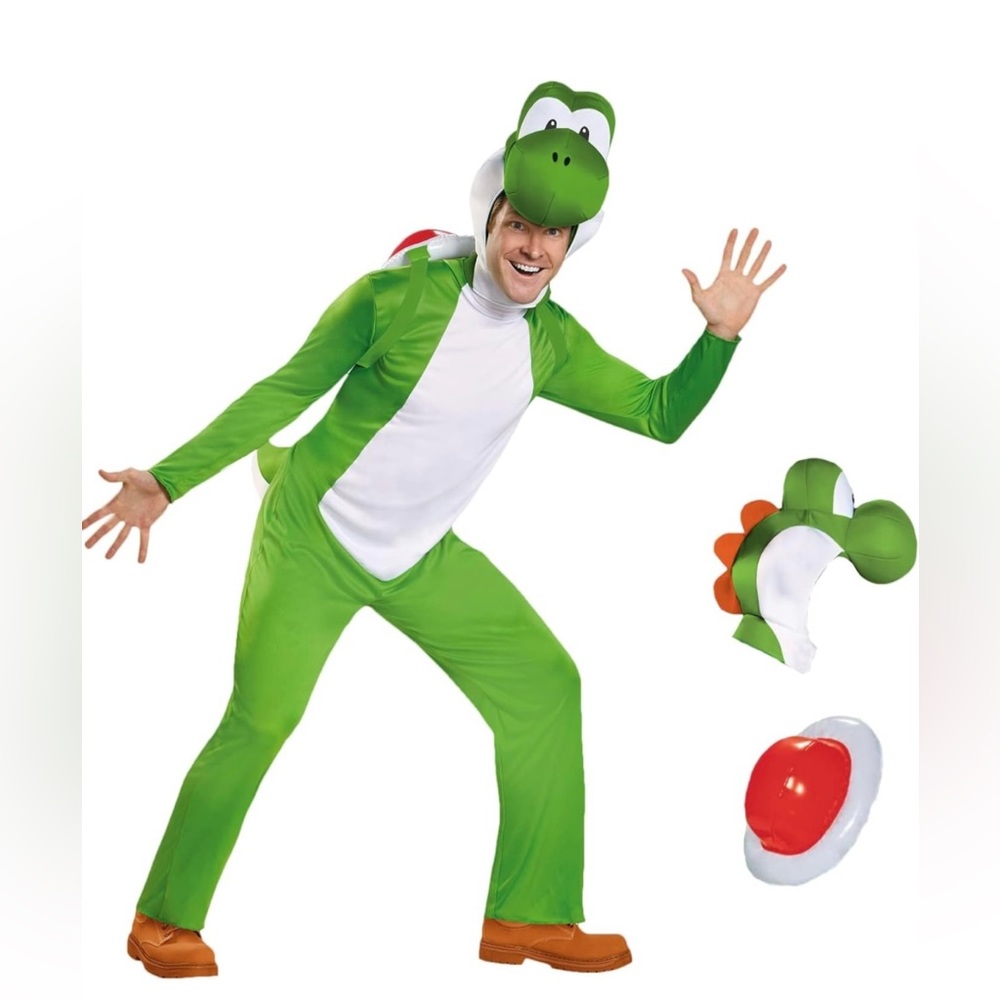 Unisex Disguise Deluxe Adult Yoshi Costume